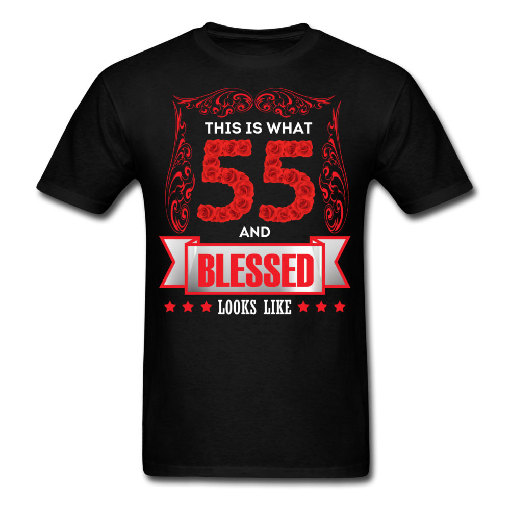 55 AND BLESSED SHIRT - black