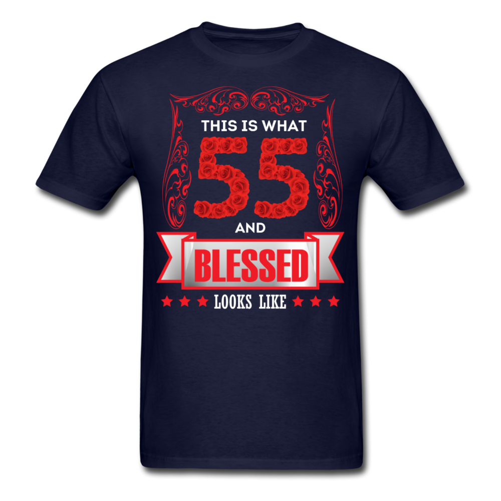 55 AND BLESSED SHIRT - navy