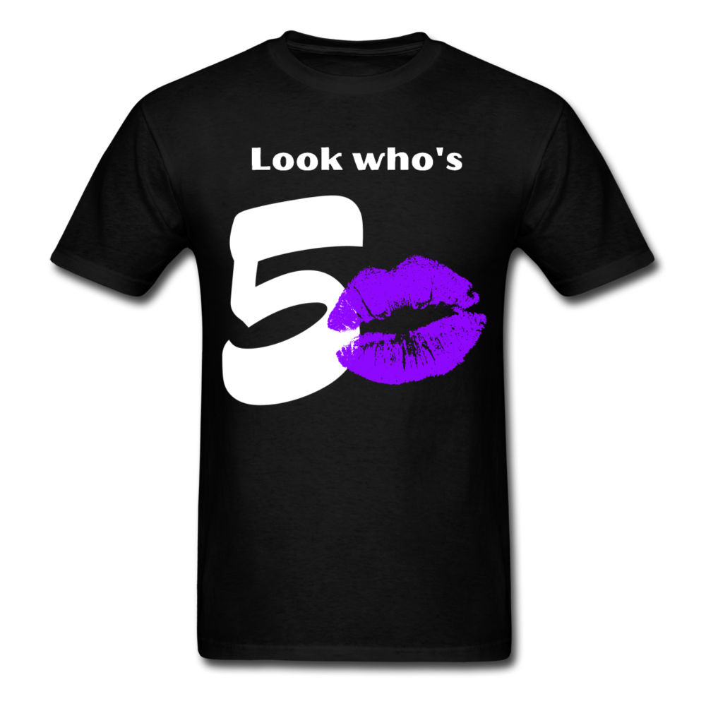 LOOK WHO'S 50 SHIRT - black
