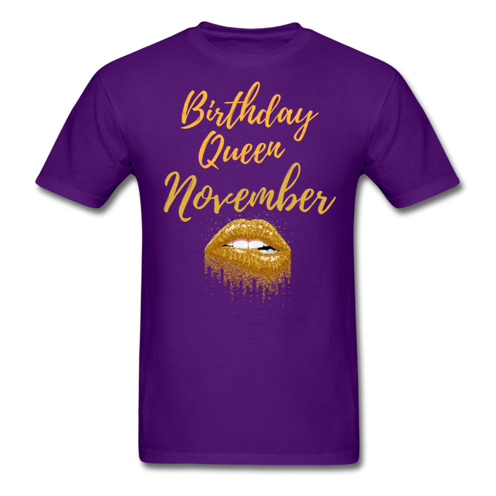 NOVEMBER BIRTHDAY QUEEN SHIRT - purple