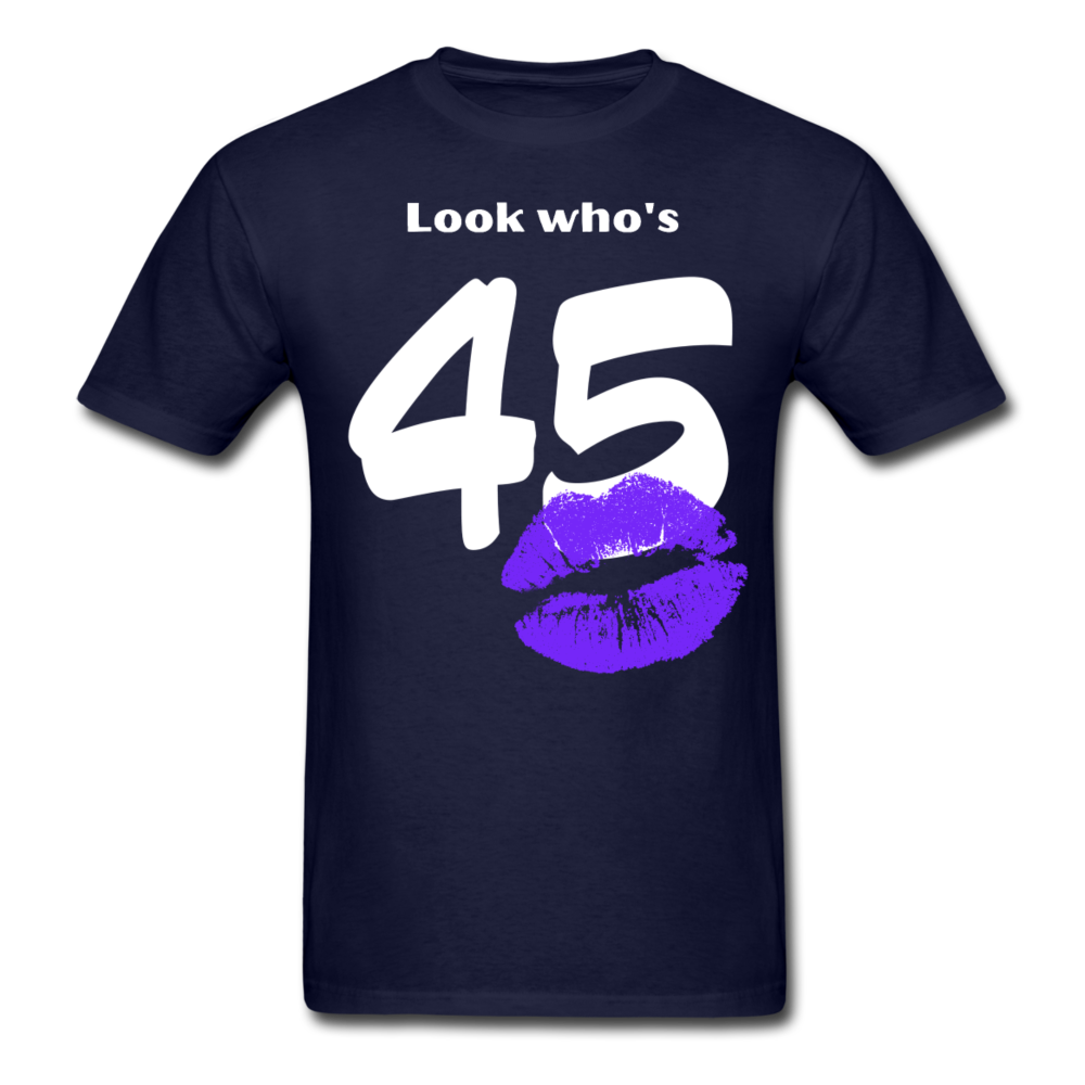 LOOK WHO'S 45 SHIRT - navy