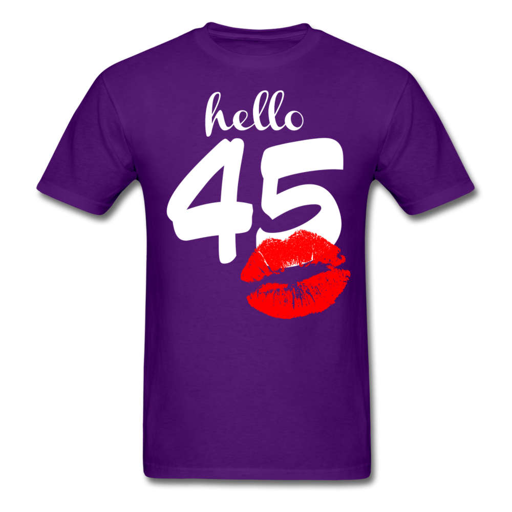 HELLO 45 SHIRT - purple