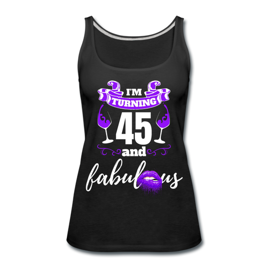 TURNING 45 TANK - black