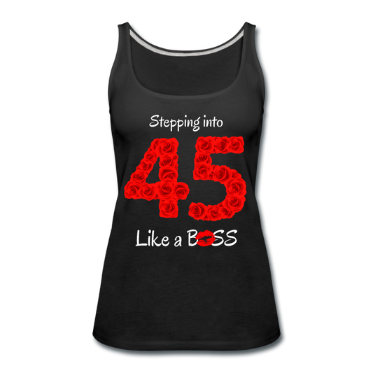 STEP 45 ROSE TANK - black