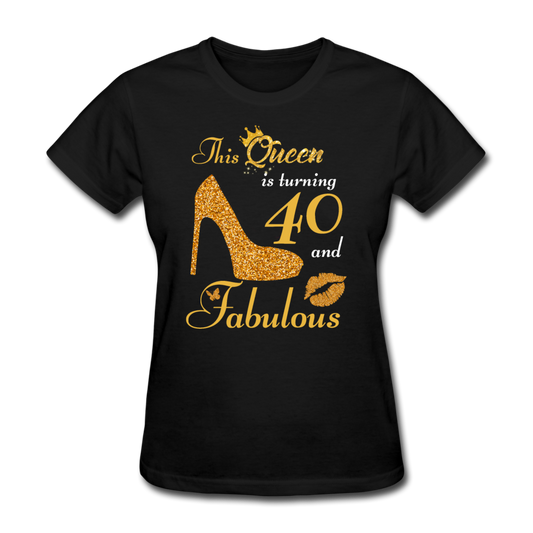 QUEEN 40 WOMEN'S SHIRT - black