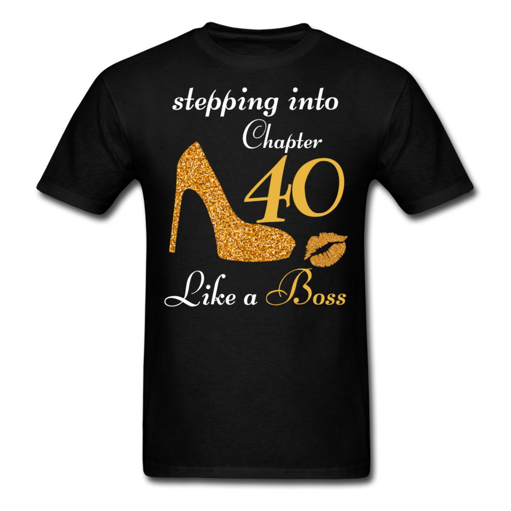 STEPPING CHAPTER 40 UNISEX SHIRT - black