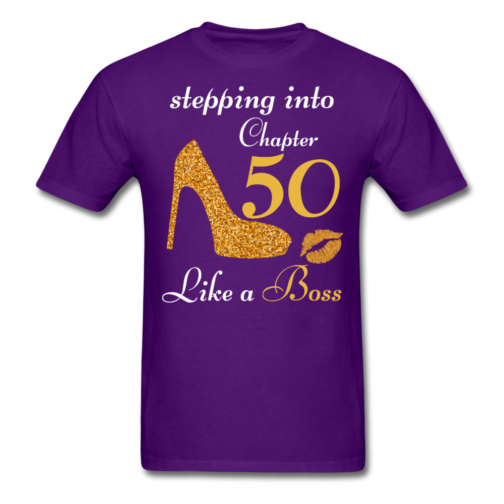 STEPPING CHAPTER 50 UNISEX SHIRT - purple