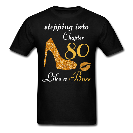 STEPPING CHAPTER 80 UNISEX SHIRT - black