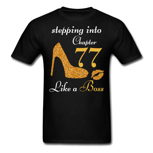 STEPPING CHAPTER 77 UNISEX SHIRT - black