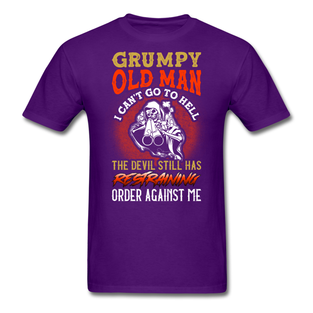 GRUMPY OLD MAN UNISEX SHIRT - purple