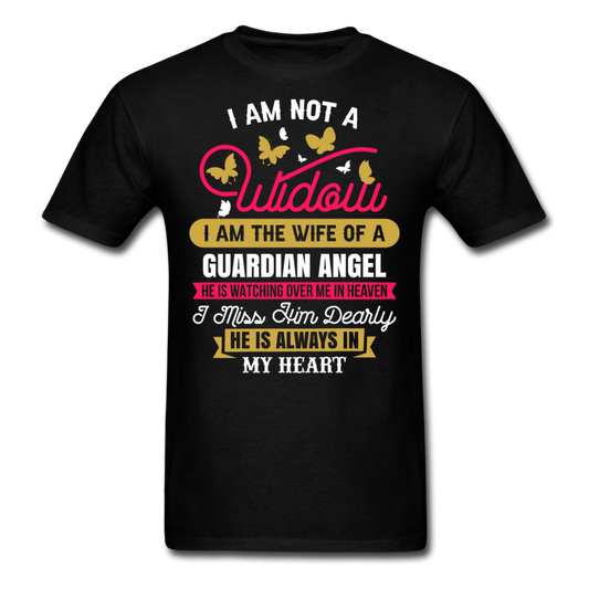 NOT A WIDOW UNISEX SHIRT - black