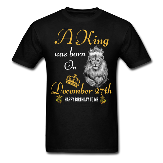 KING 27TH DEC UNISEX SHIRT - black