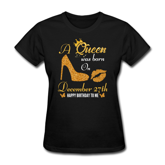 QUEEN 27TH DEC WOMEN'S SHIRT - black