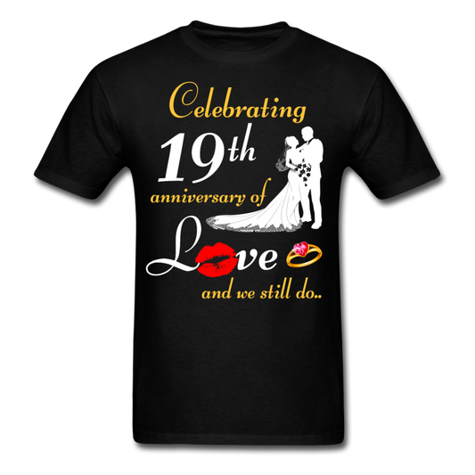 19TH ANNIVERSARY UNISEX SHIRT - black