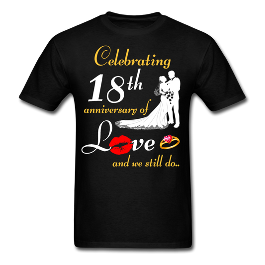 18TH ANNIVERSARY UNISEX SHIRT - black