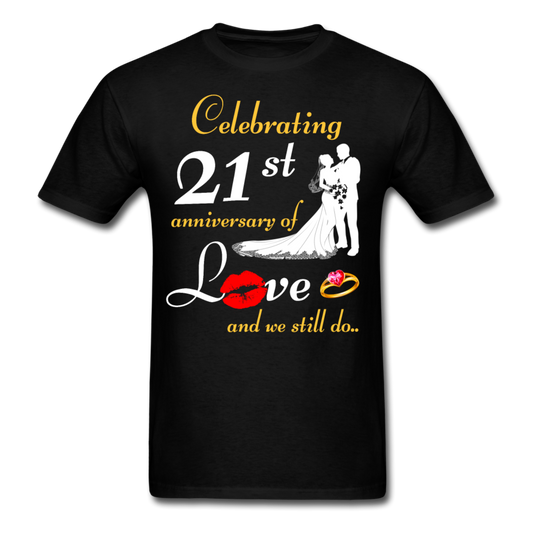 21ST ANNIVERSARY UNISEX SHIRT - black