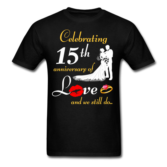 15TH ANNIVERSARY UNISEX SHIRT - black