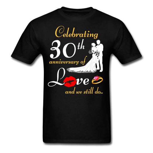 30TH ANNIVERSARY UNISEX SHIRTS - black