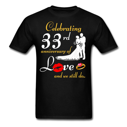 33RD ANNIVERSARY UNISEX SHIRTS - black