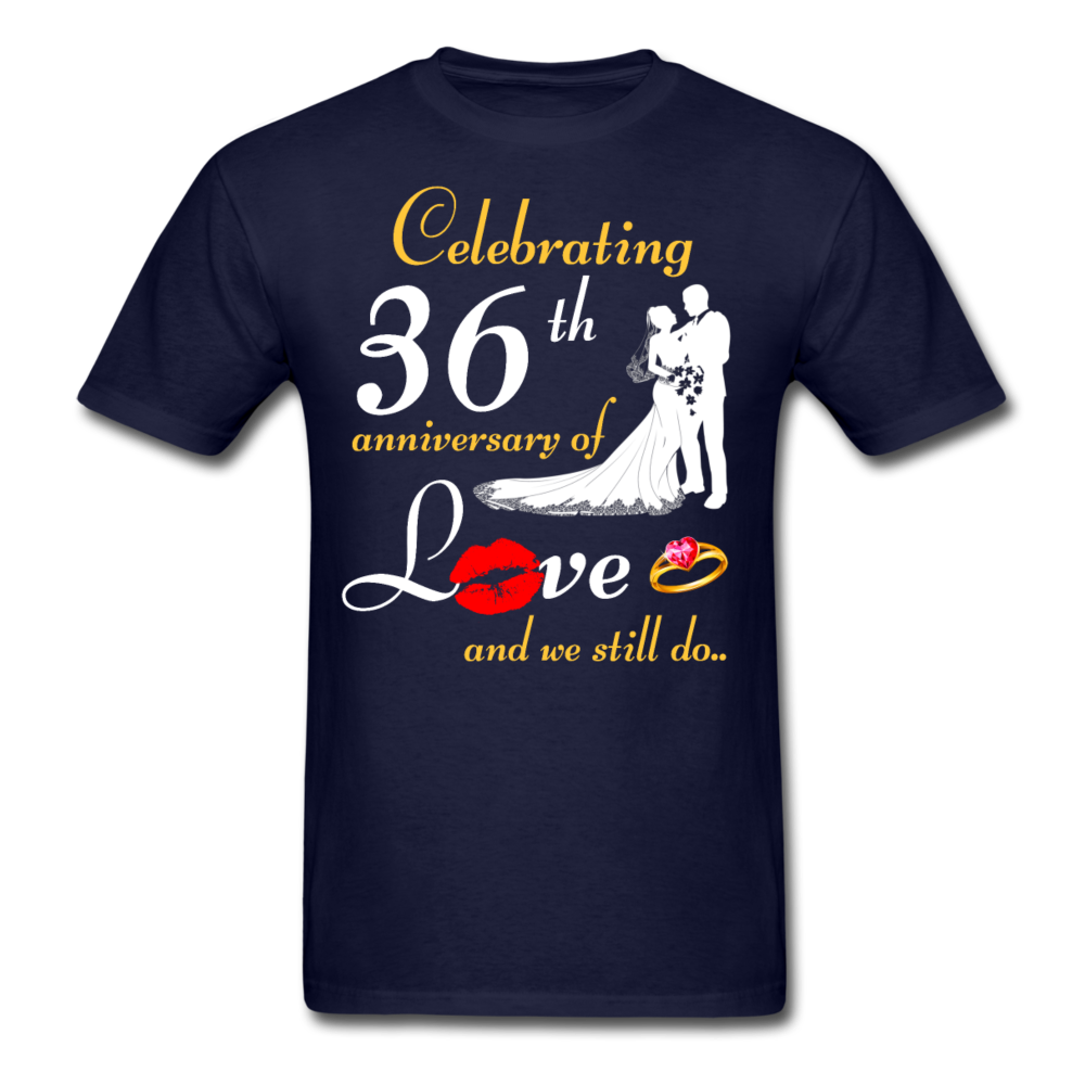 36TH ANNIVERSARY UNISEX SHIRTS - navy