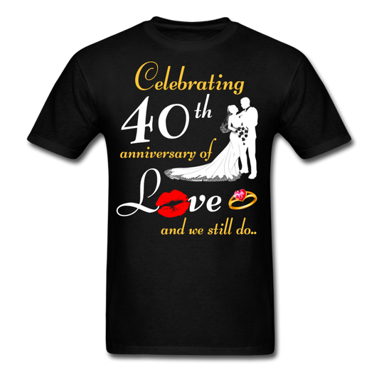 40TH ANNIVERSARY UNISEX SHIRTS - black