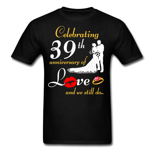 39TH ANNIVERSARY UNISEX SHIRTS - black