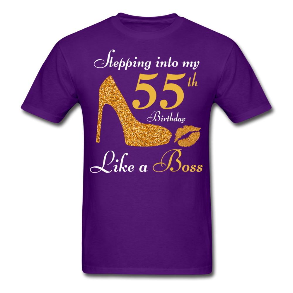 STEPPING IN 55 UNISEX SHIRT - purple