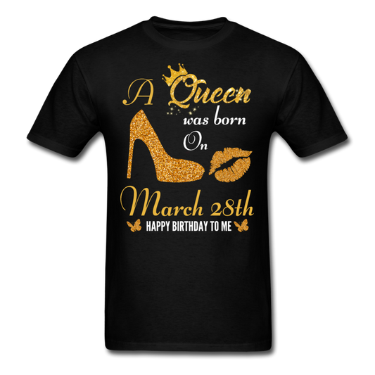 QUEEN 28TH MARCH UNISEX SHIRT - black