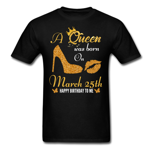 QUEEN 25TH MARCH UNISEX SHIRT - black