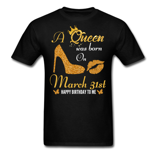 QUEEN 31ST MARCH UNISEX SHIRT - black