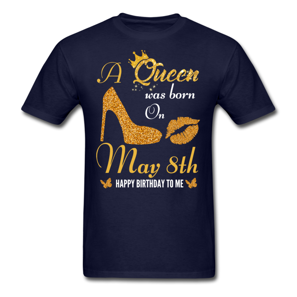 QUEEN 8TH MAY UNISEX SHIRT - navy