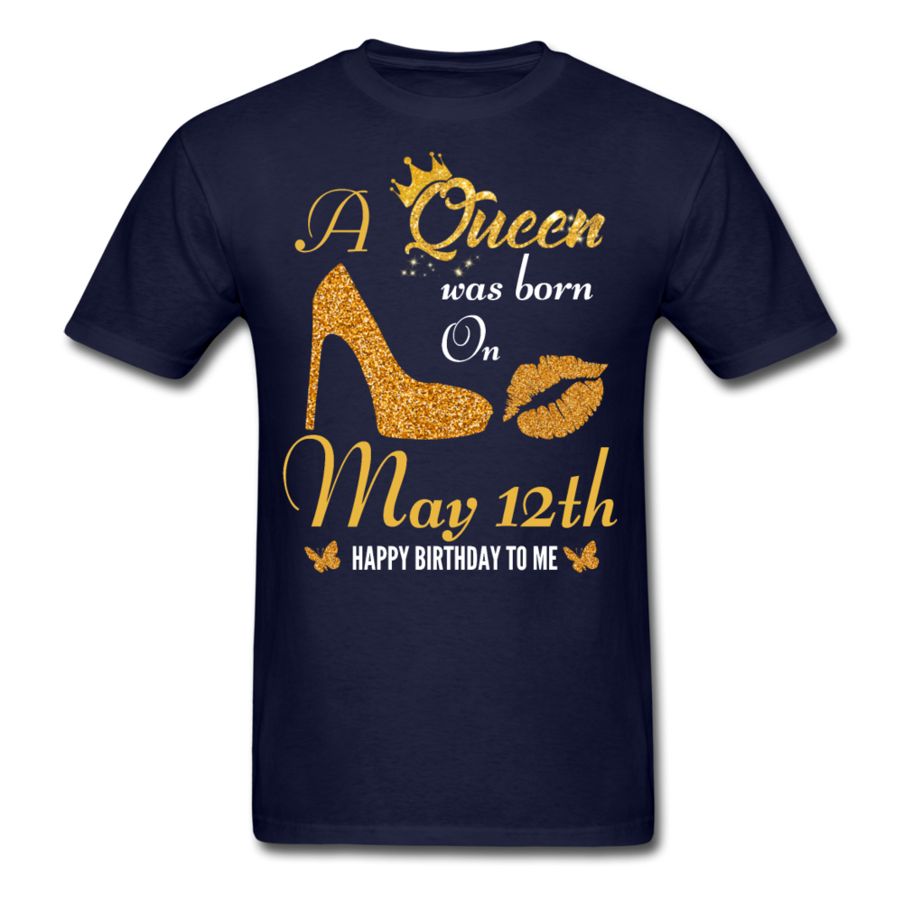 QUEEN 12TH MAY UNISEX SHIRT - navy