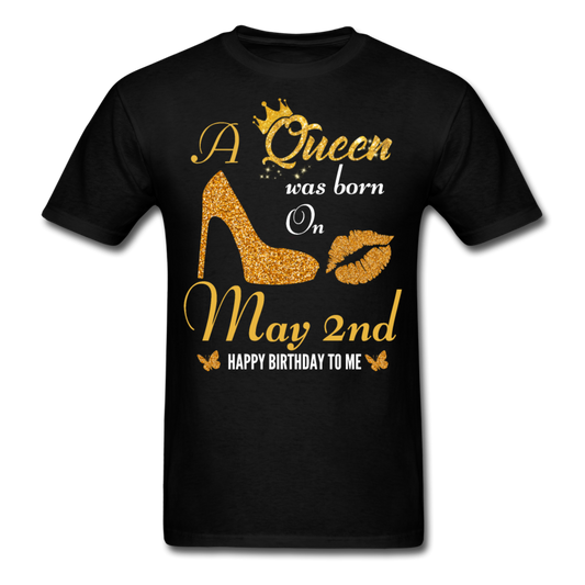QUEEN 2ND MAY UNISEX SHIRT - black
