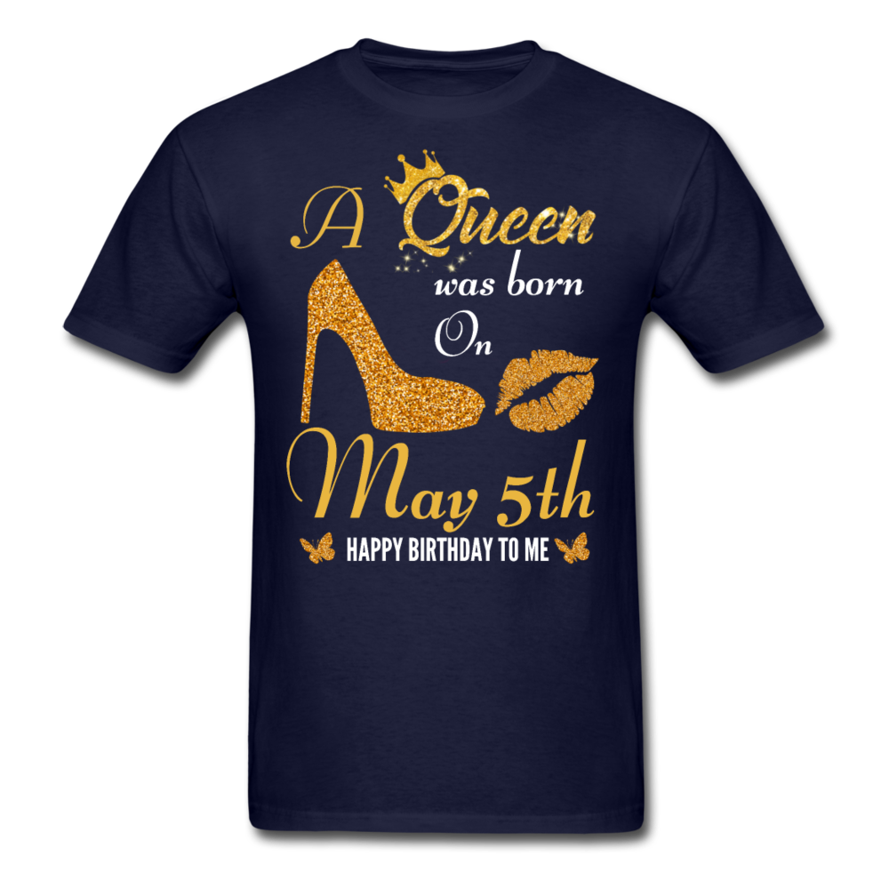 QUEEN 5TH MAY UNISEX SHIRT - navy