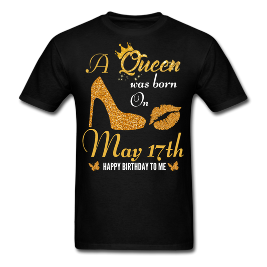 QUEEN 17TH MAY UNISEX SHIRT - black