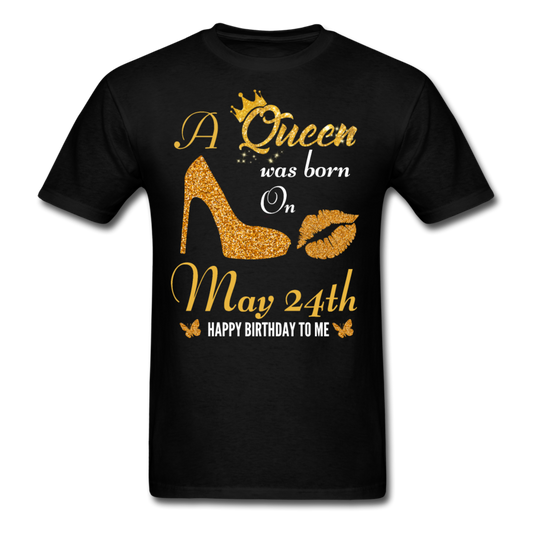 QUEEN 24TH MAY UNISEX SHIRT - black