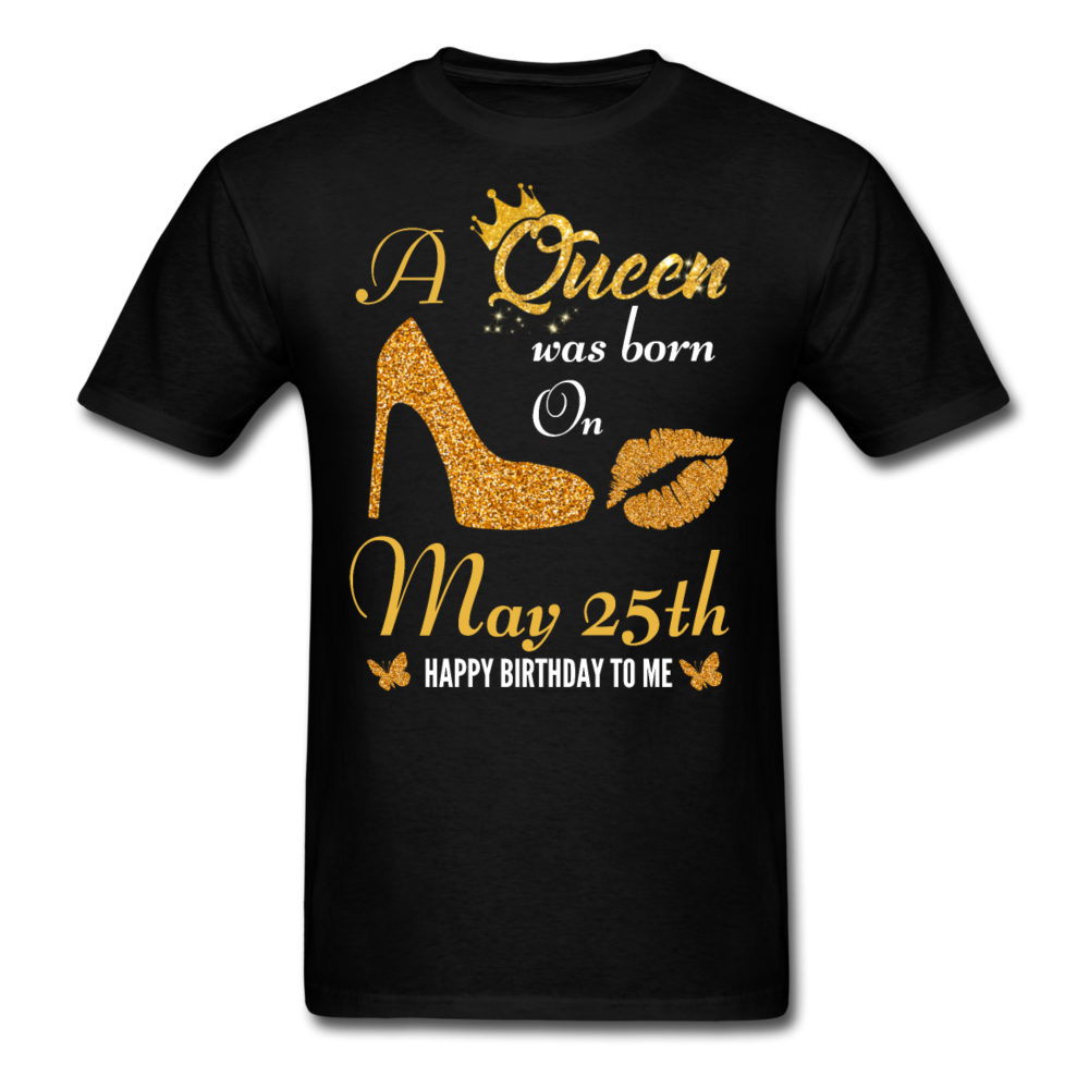 QUEEN 25TH MAY UNISEX SHIRT - black