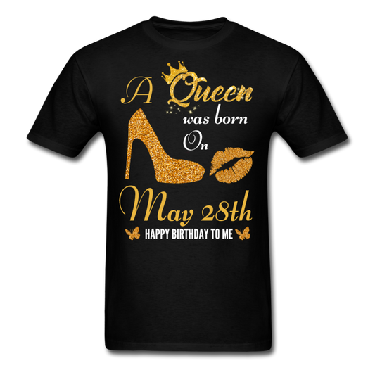 QUEEN 28TH MAY UNISEX SHIRT - black