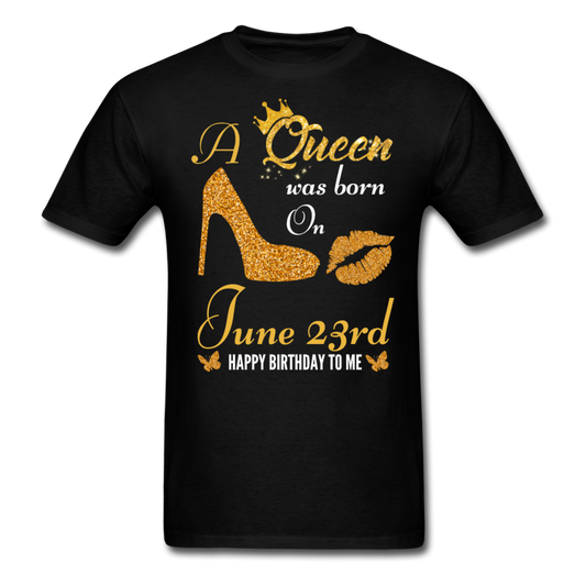 QUEEN 23RD JUNE UNISEX SHIRT - black