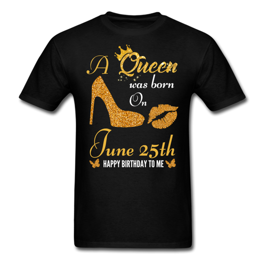 QUEEN 25TH JUNE UNISEX SHIRT - black