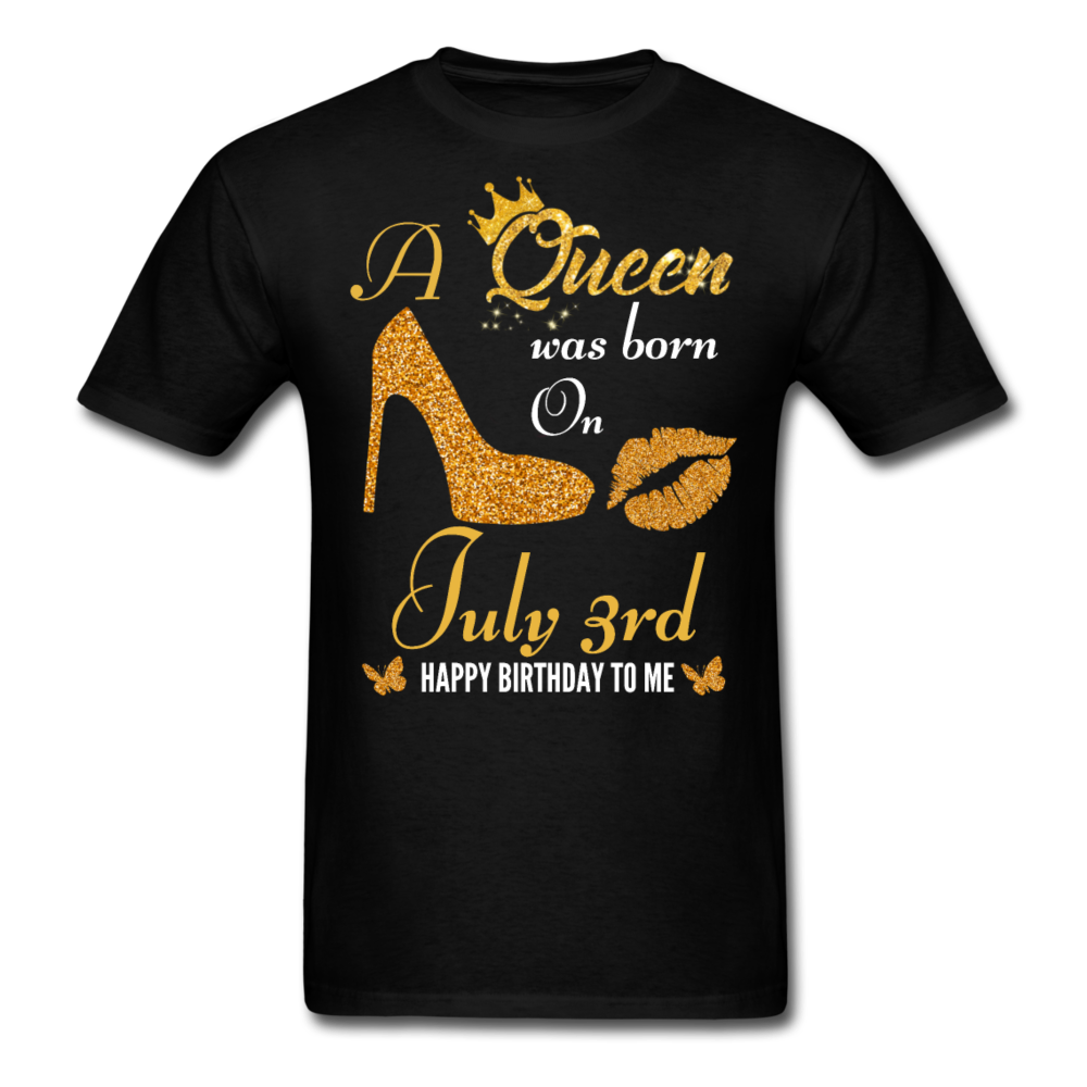 QUEEN 3RD JULY UNISEX SHIRT - black