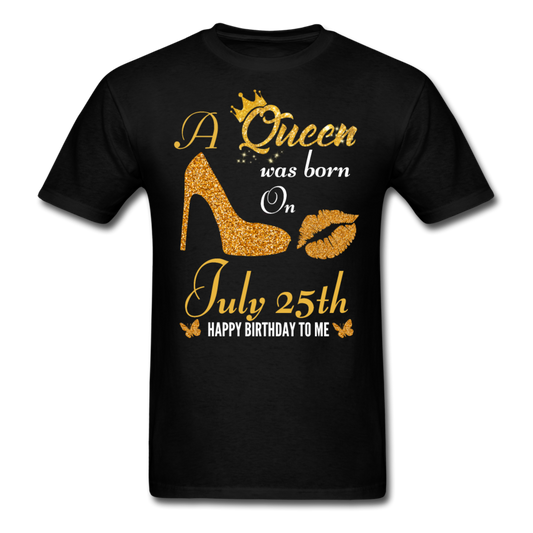 QUEEN 25TH JULY UNISEX SHIRT - black
