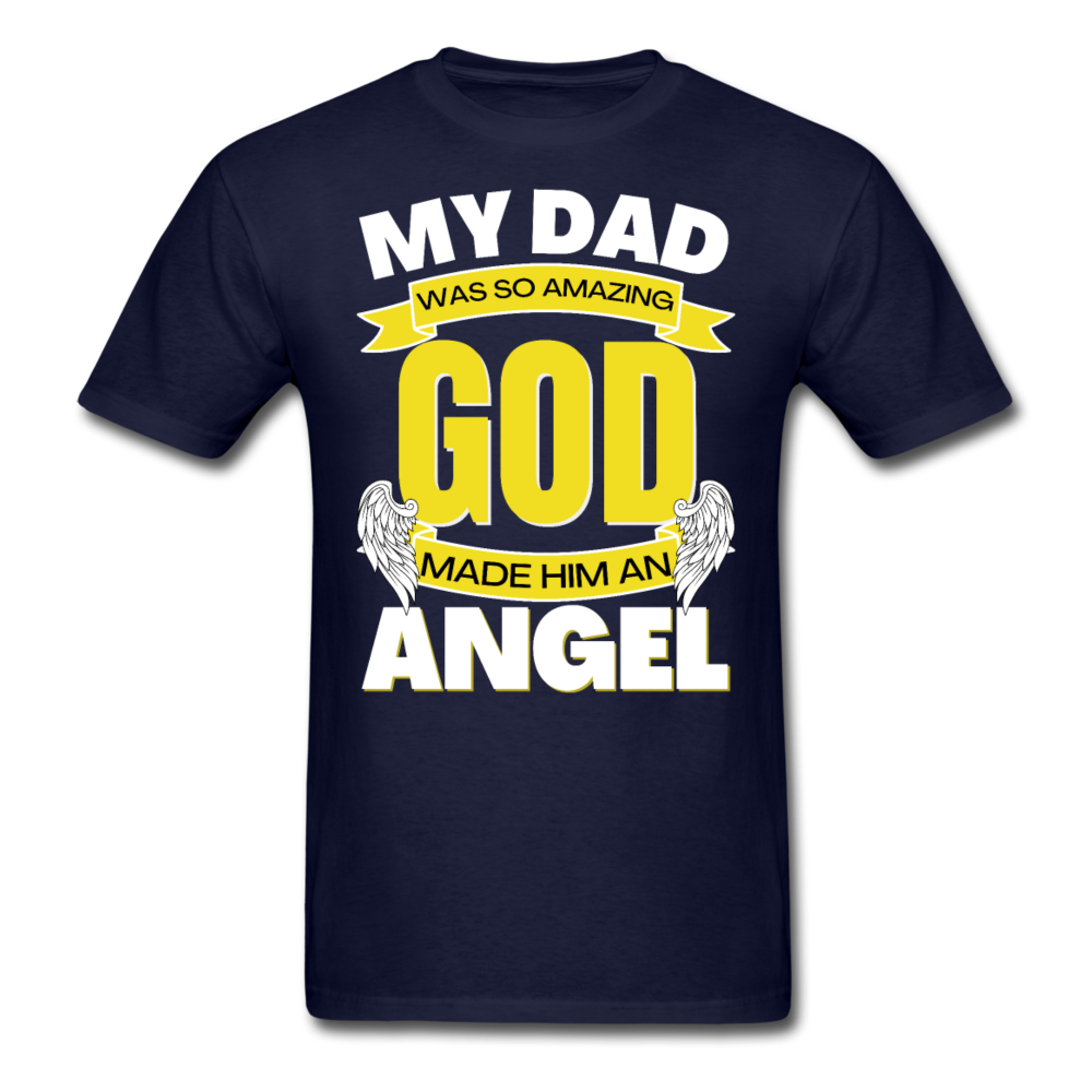ANGEL DAD UNISEX SHIRT - navy