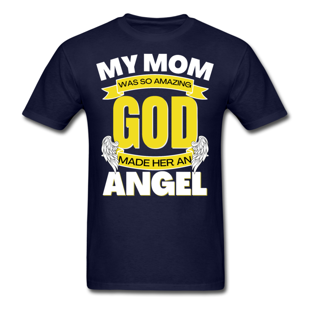 ANGEL MOM UNISEX SHIRT - navy