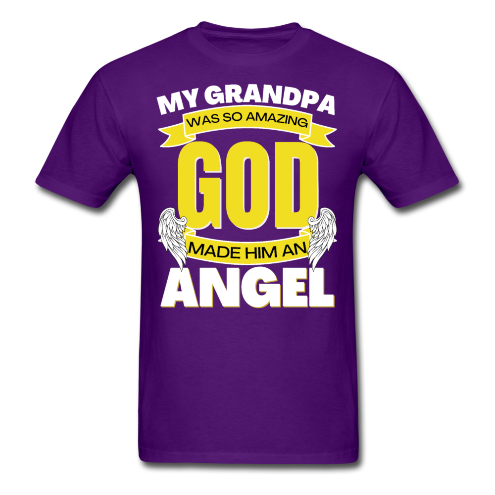 ANGEL GRANDPA UNISEX SHIRT - purple