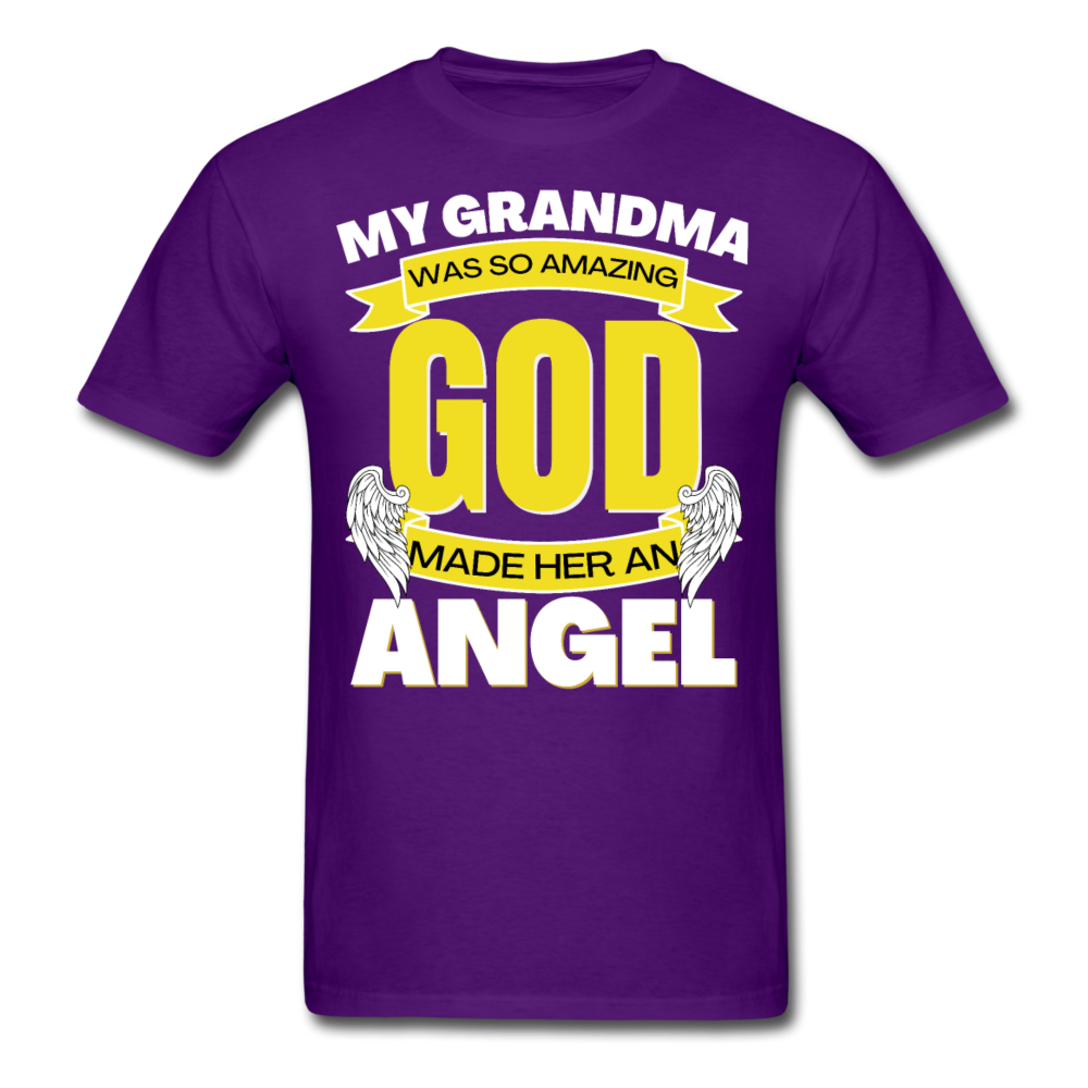 ANGEL GRANDMA UNISEX SHIRT - purple