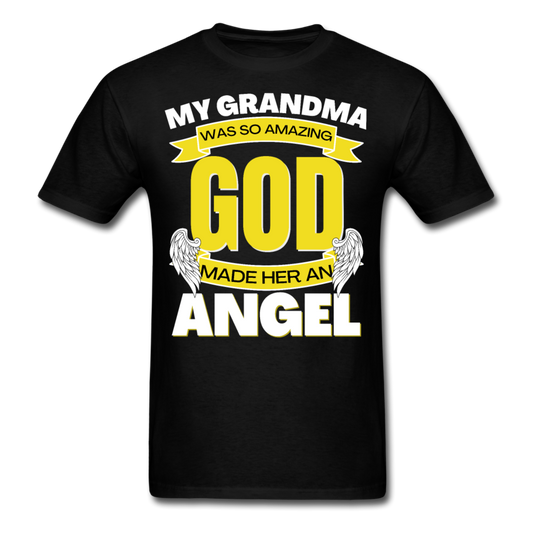 ANGEL GRANDMA UNISEX SHIRT - black