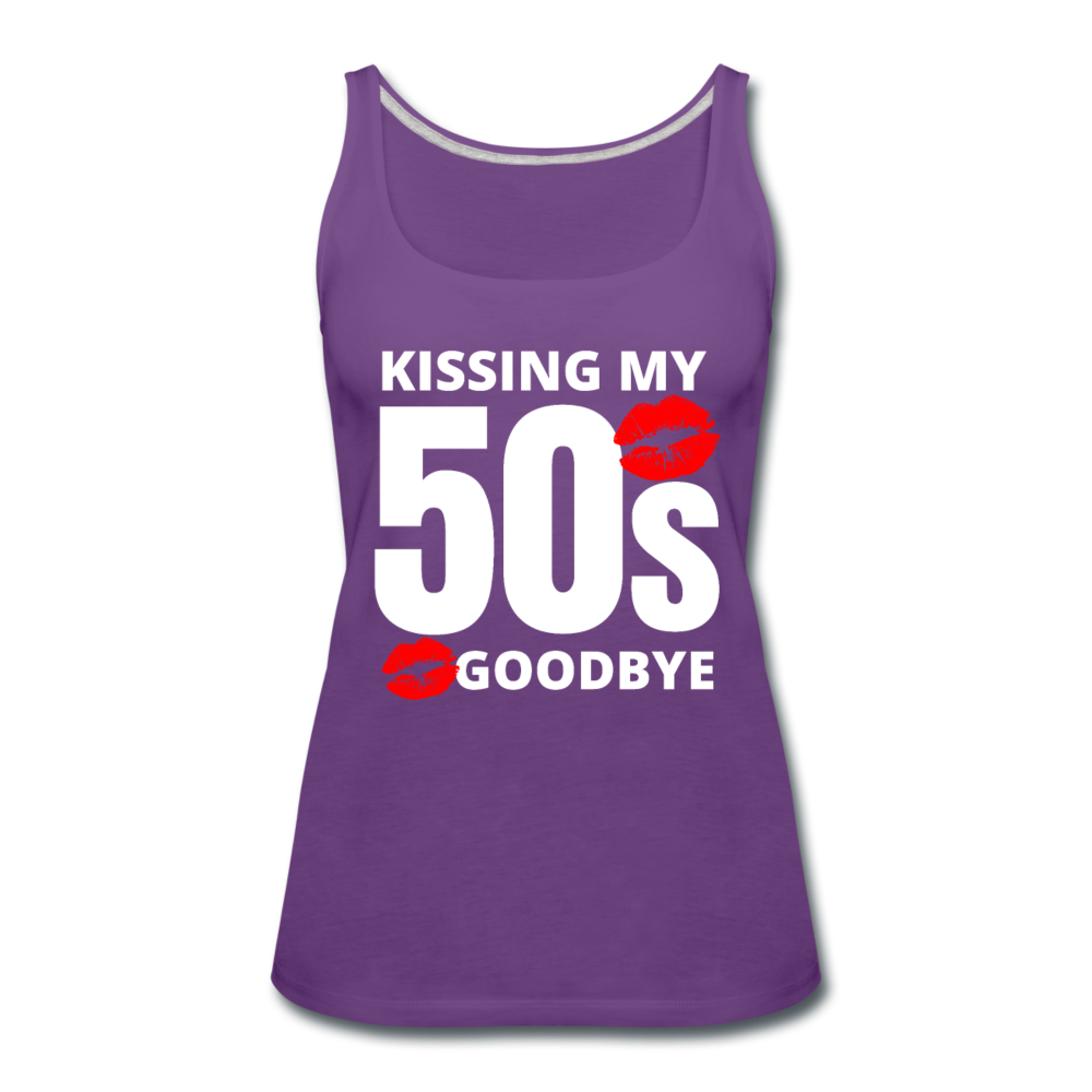KISSING 50'S TANK - purple