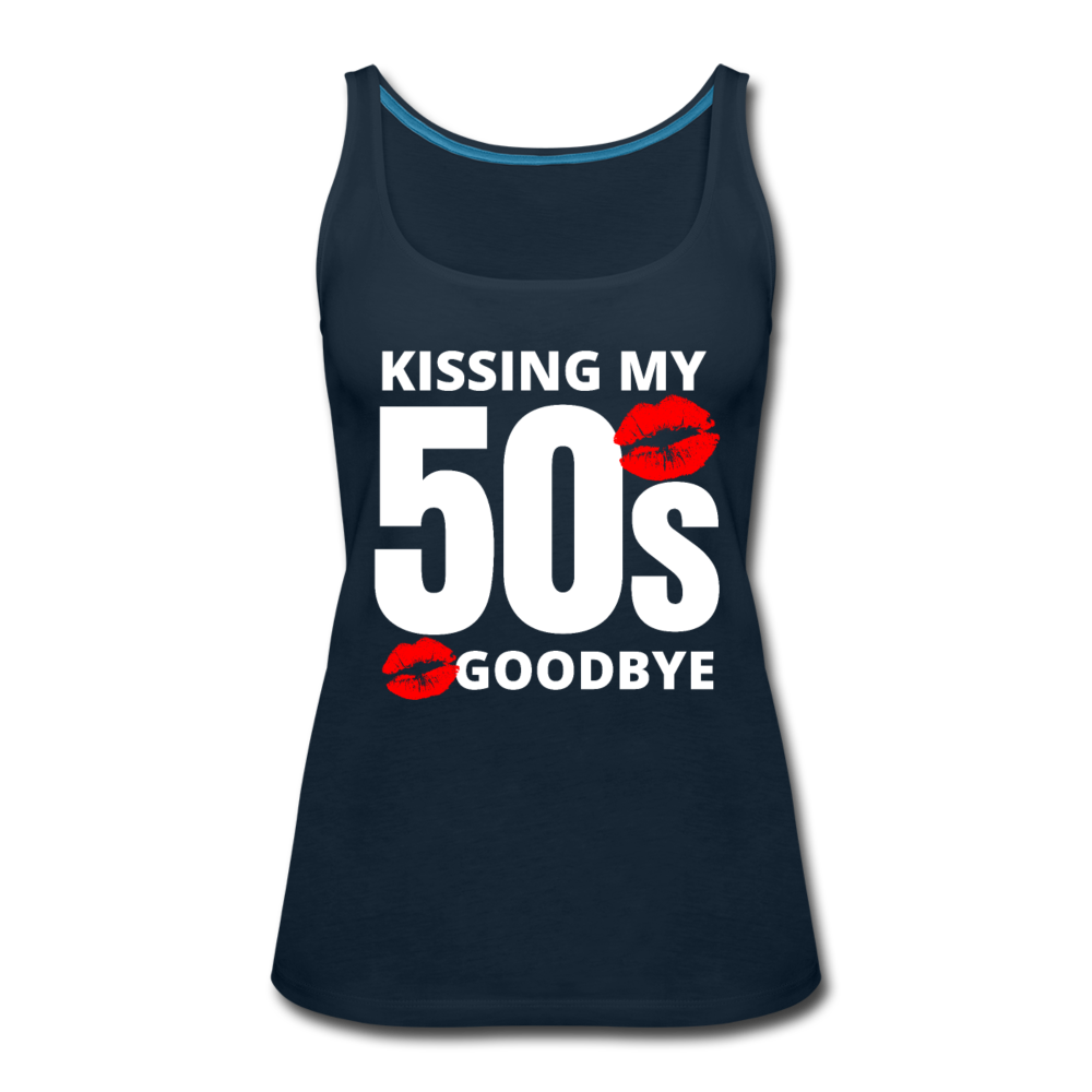 KISSING 50'S TANK - deep navy
