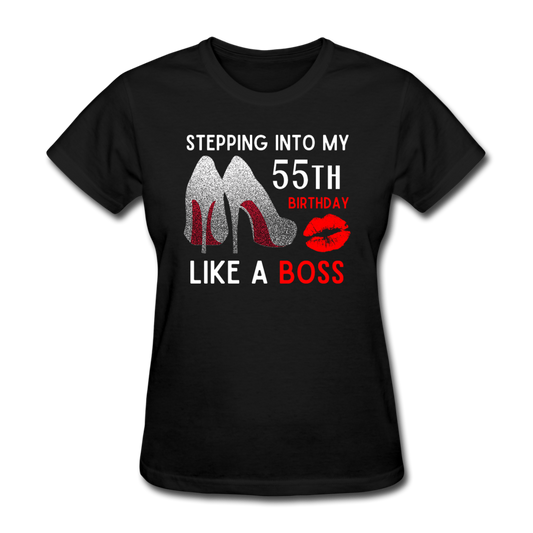 STEPPING 55 WOMEN'S SHIRT - black